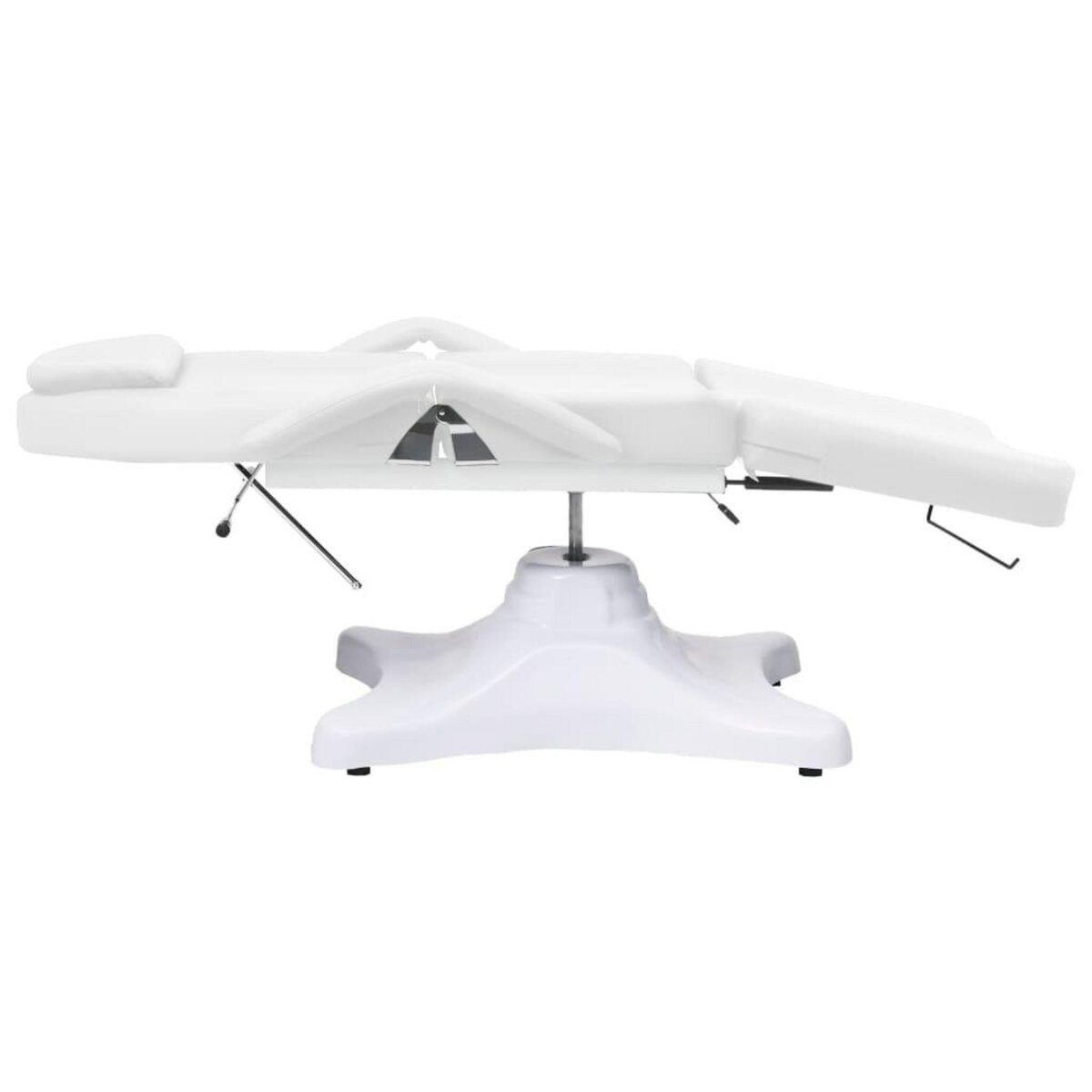 VIDAXL Table de massage Blanc 180x62x(86,5-118) cm