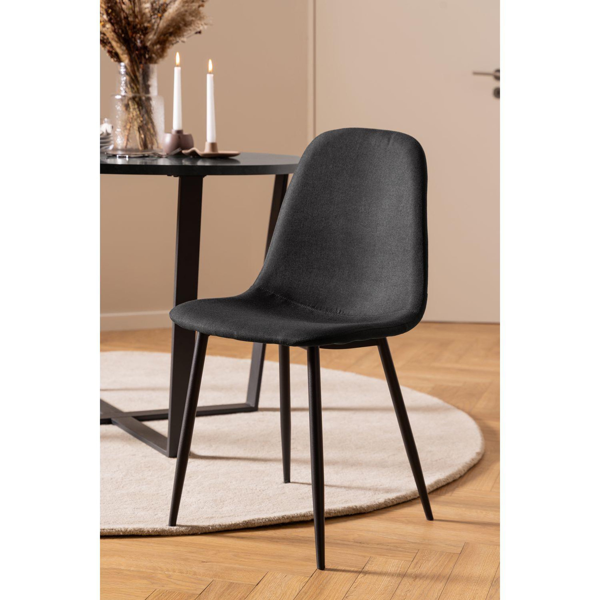 Voir la diapositive 2 : TOILINUX Lot de 4 chaises de salle à manger CLELIA