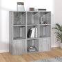 Voir la diapositive 1 : VIDAXL Armoire a livres Sonoma gris 98x30x98 cm