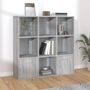 Voir la diapositive 1 : VIDAXL Armoire a livres Sonoma gris 98x30x98 cm