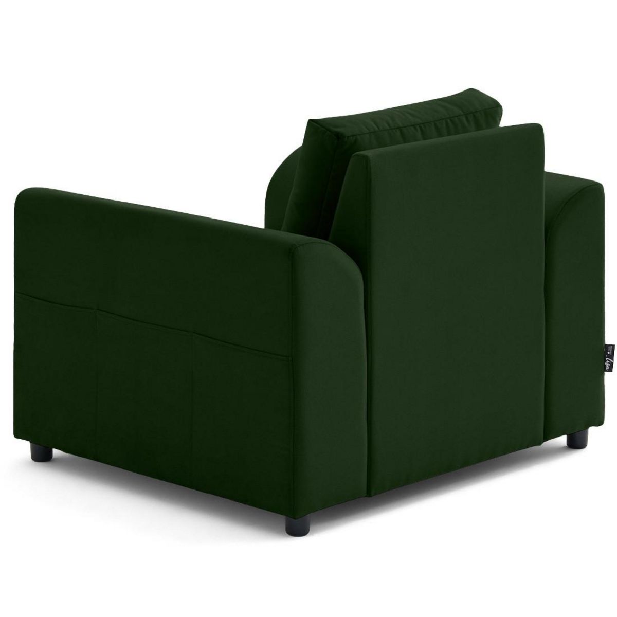 LISA DESIGN Camelia - fauteuil avec poche en velours