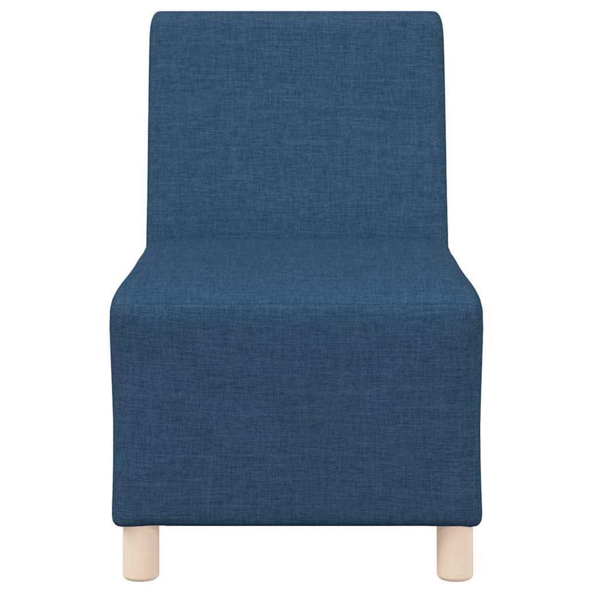 VIDAXL Fauteuil bleu 55 cm tissu
