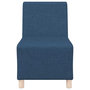 Voir la diapositive 4 : VIDAXL Fauteuil bleu 55 cm tissu