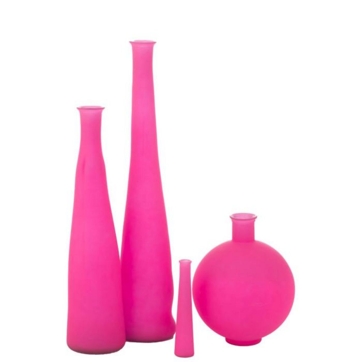 Paris Prix Vase Bouteille en Verre  Neon  100cm Rose