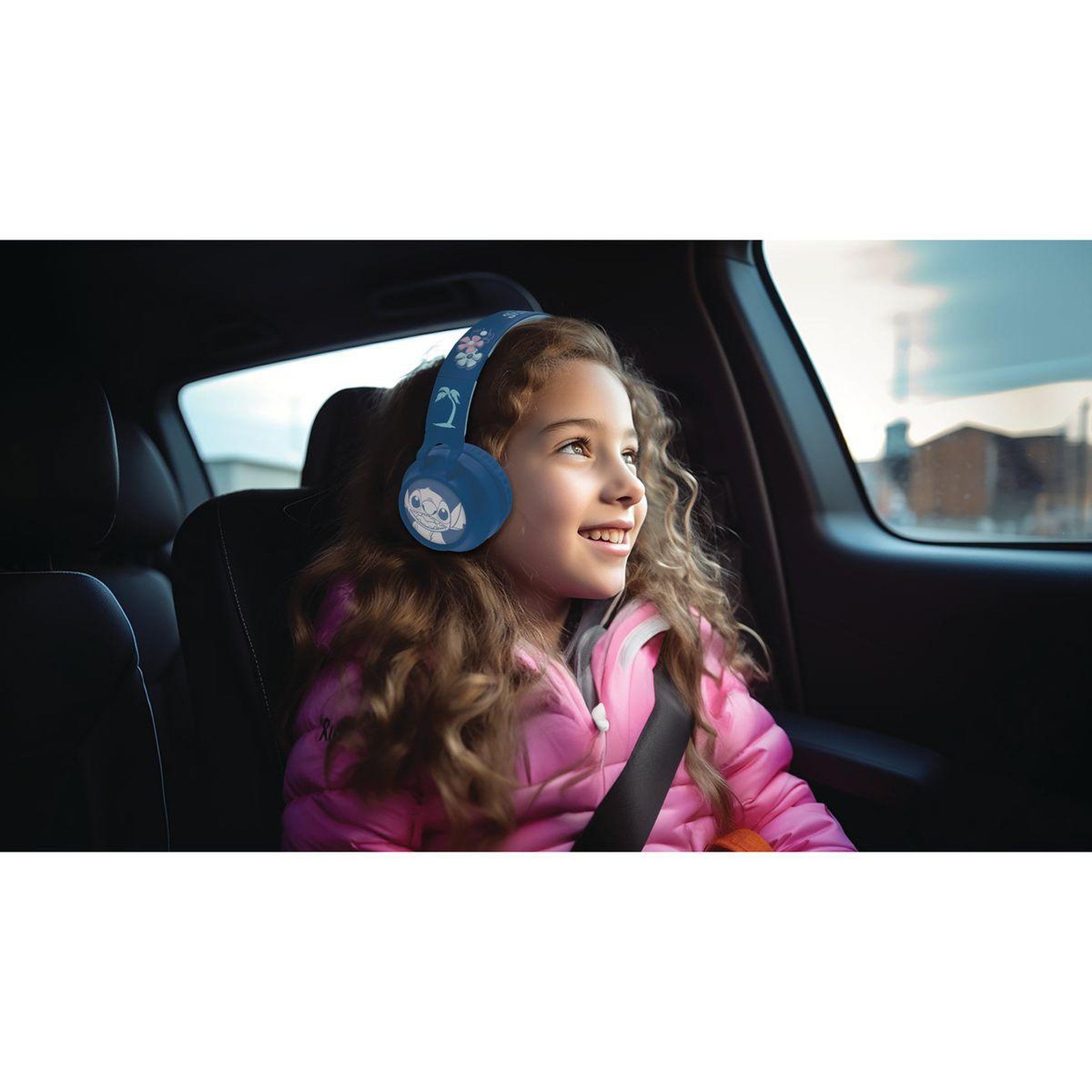 Voir la diapositive 6 : Lexibook Casque lumineux pliable Bluetooth et filaire Stitch avec limitation du volume