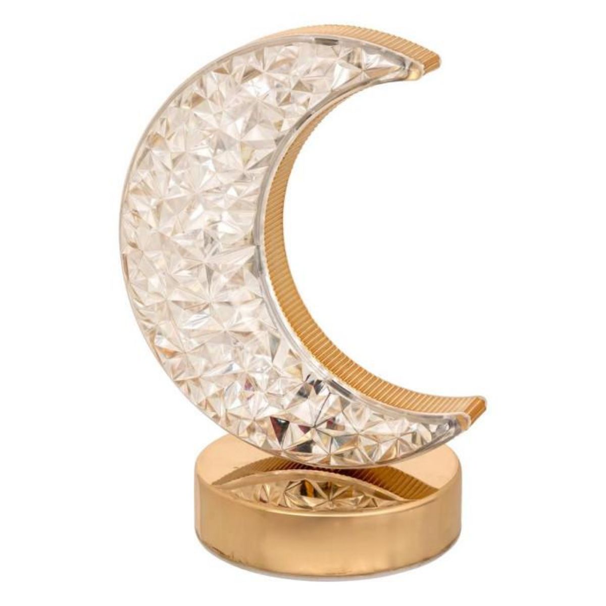 Atmosphera Kids Lampe à Poser Enfant  Lune  18cm Doré