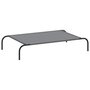 Voir la diapositive 2 : VIDAXL Lit sureleve pour chien gris 110x65x20 cm tissu oxford et acier