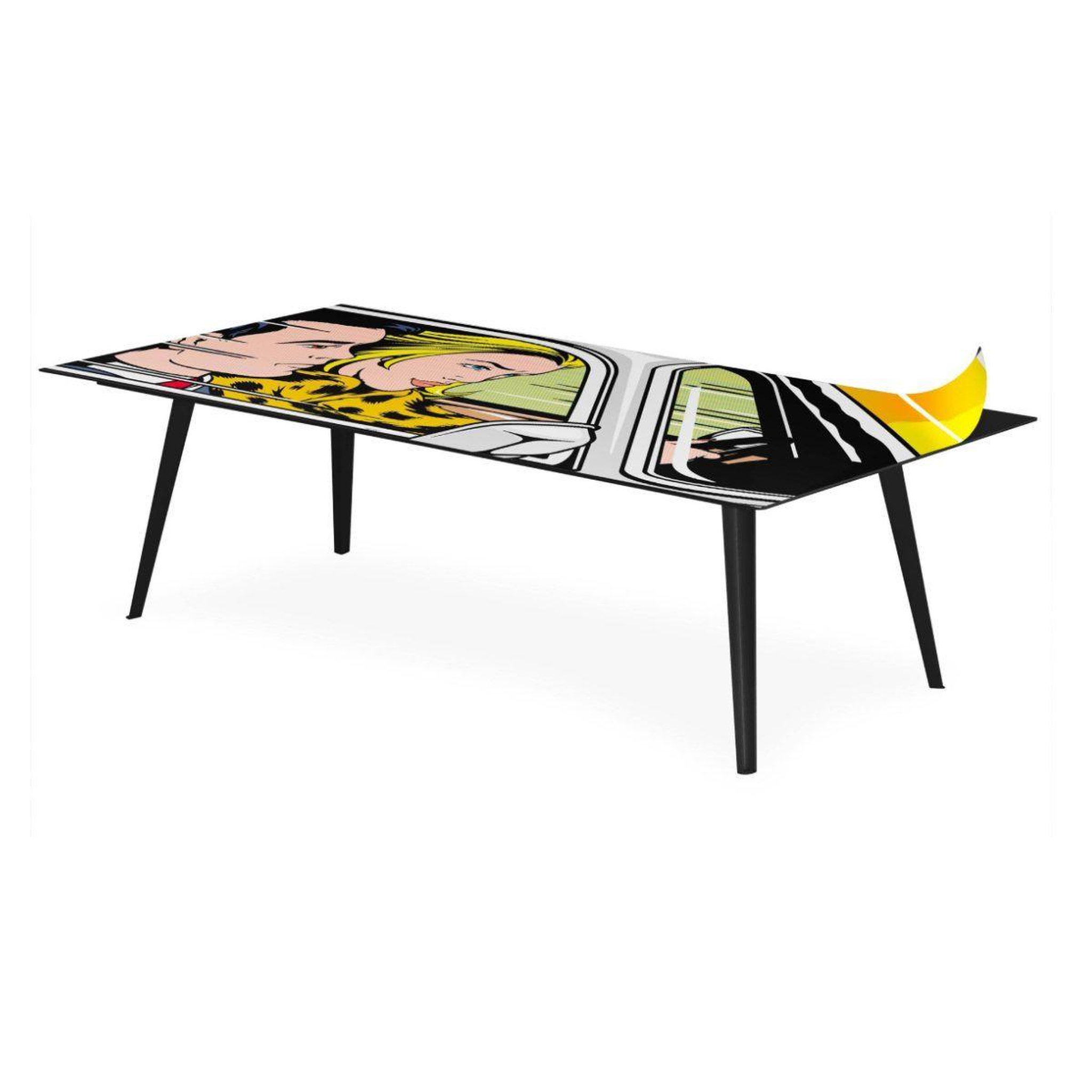 Voir la diapositive 1 : Paris Prix Table basse 1 cover  fast car  120cm noir