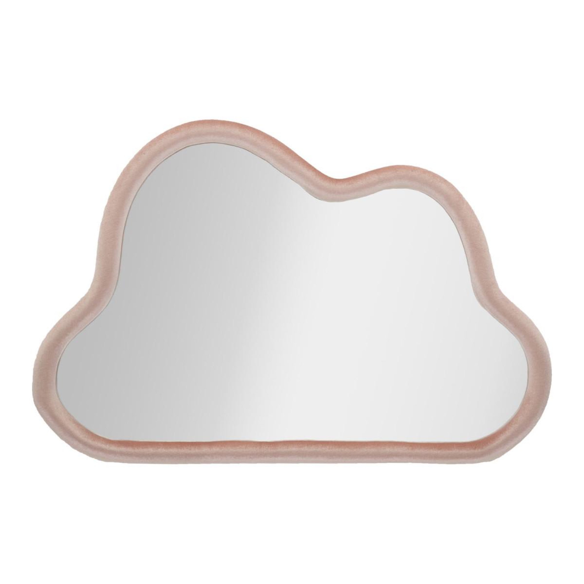 Paris Prix Miroir mural en velours  cloud  90cm rose