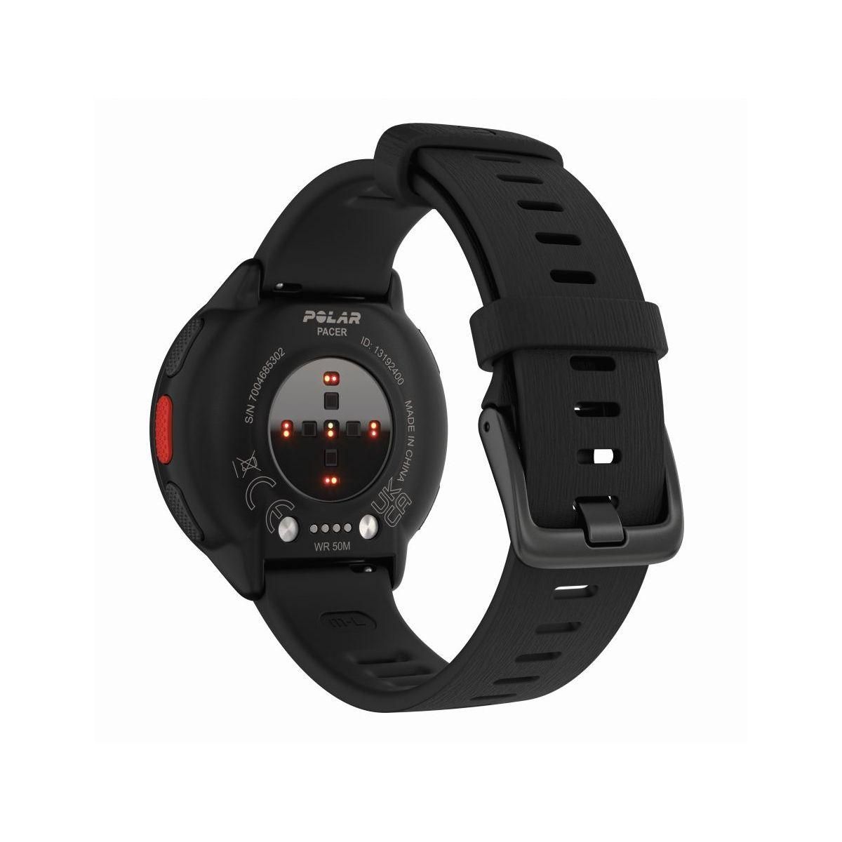 POLAR Montre sport Pacer Night Black S-L