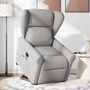 Voir la diapositive 2 : VIDAXL Fauteuil de massage inclinable gris nuage tissu