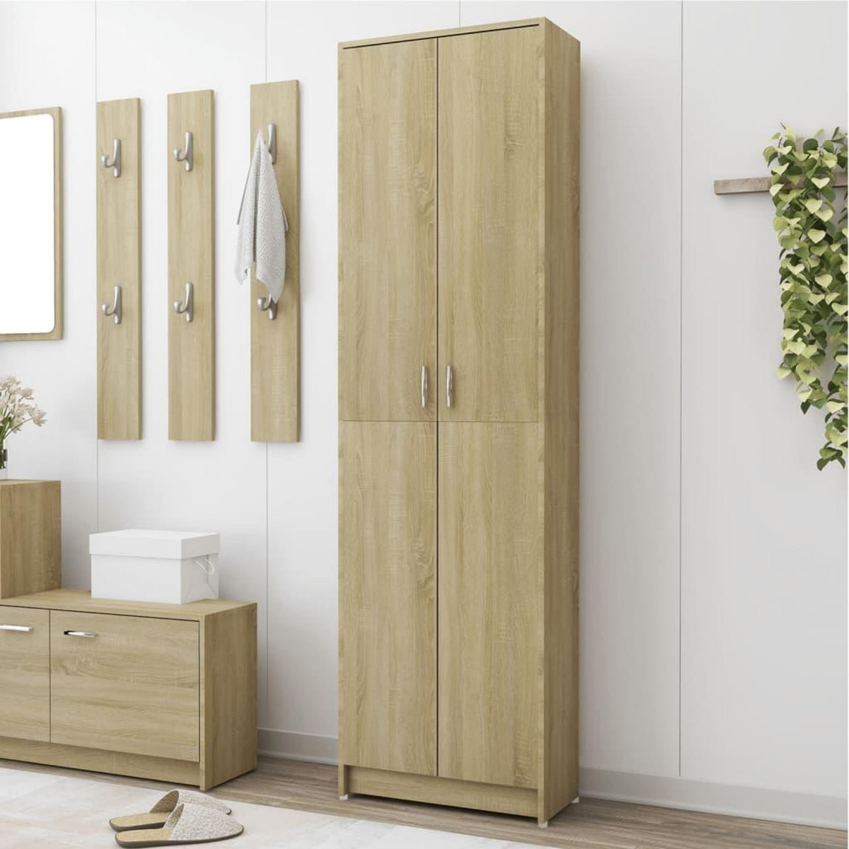 VIDAXL Garde-robe de couloir Chene sonoma 55x25x189 cm Bois ingenierie