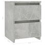 Voir la diapositive 6 : VIDAXL Table de chevet Gris beton 30x30x40 cm Bois d'ingenierie