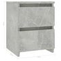 Voir la diapositive 6 : VIDAXL Table de chevet Gris beton 30x30x40 cm Bois d'ingenierie