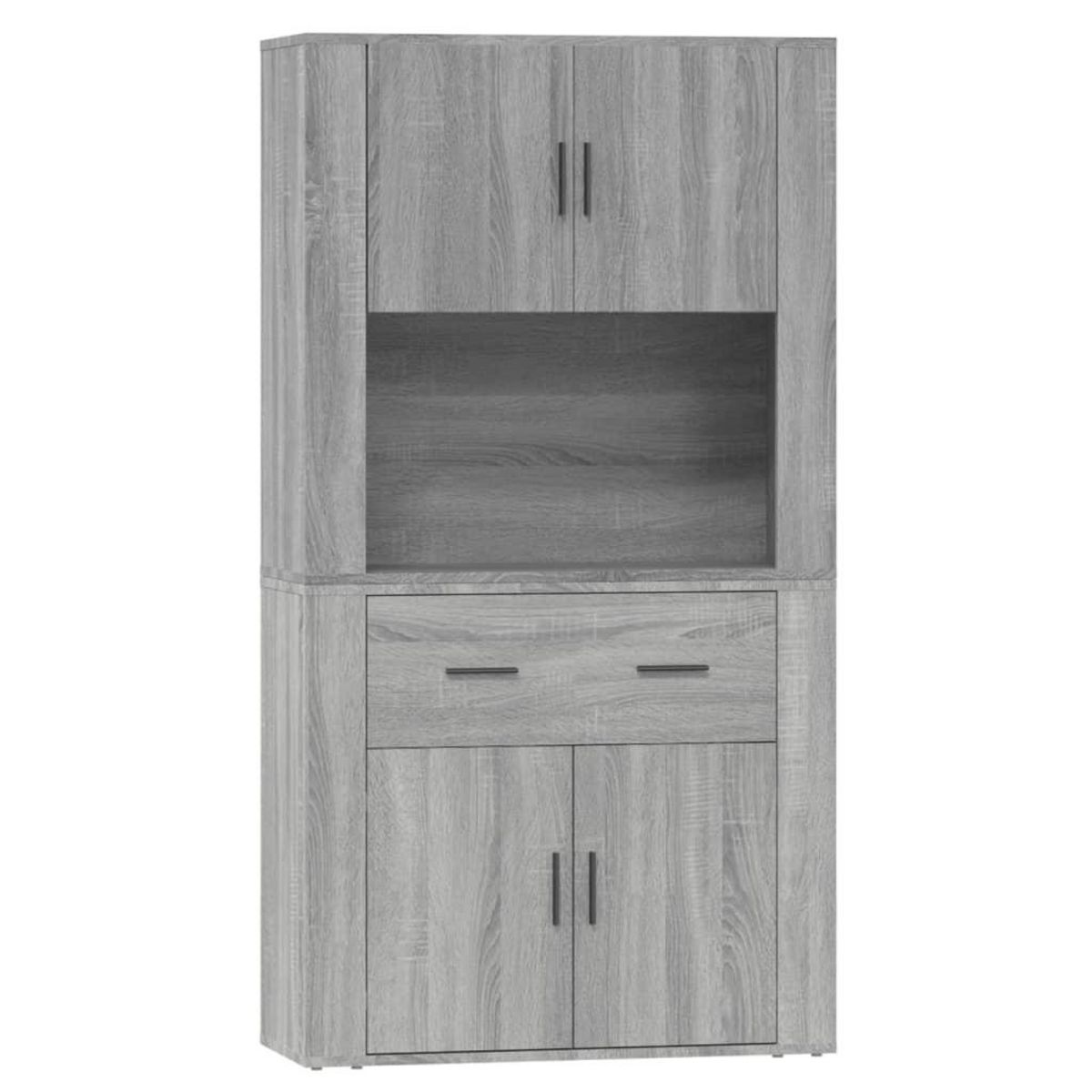 VIDAXL Buffet haut Sonoma gris Bois d'ingenierie