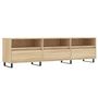 Voir la diapositive 2 : VIDAXL Meuble TV chene sonoma 150x30x44,5 cm bois d'ingenierie