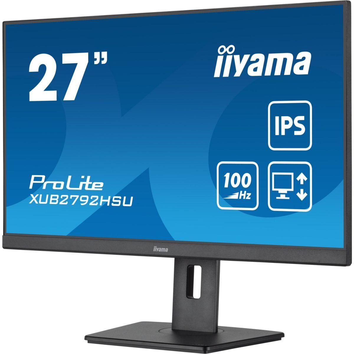 Iiyama Ecran PC PROLITE XUB2792HSU-B6 Plat 27'' IPS