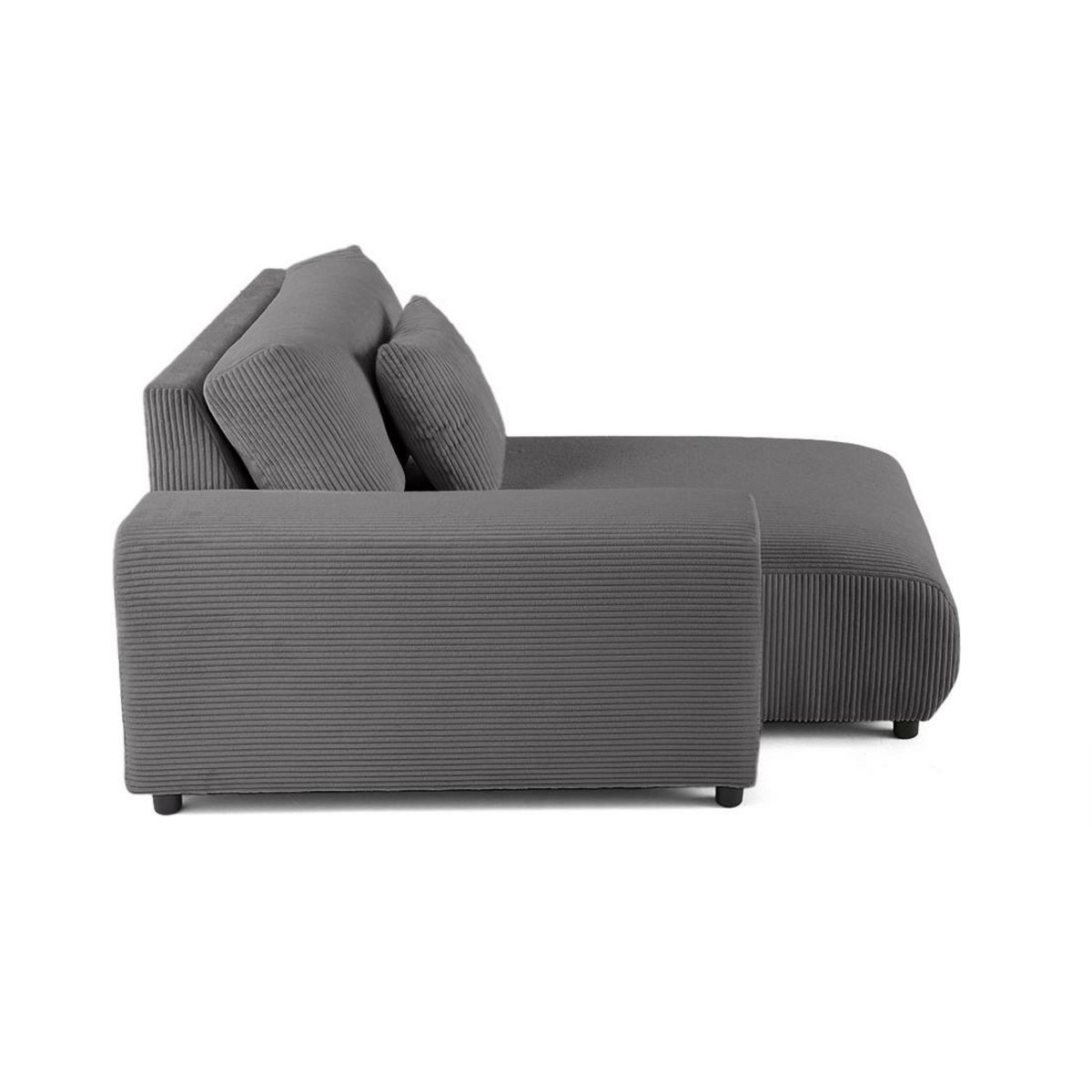 LISA DESIGN Garance - module d'assise méridienne gauche - en velours côtelé