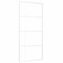 Voir la diapositive 2 : VIDAXL Porte coulissante Verre ESG depoli et aluminium 90x205 cm Blanc