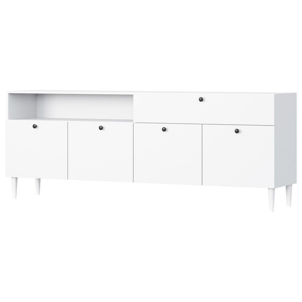 BEST MOBILIER Cleo - lit coffre avec led - 140x200 cm - sommier inclus - en velours