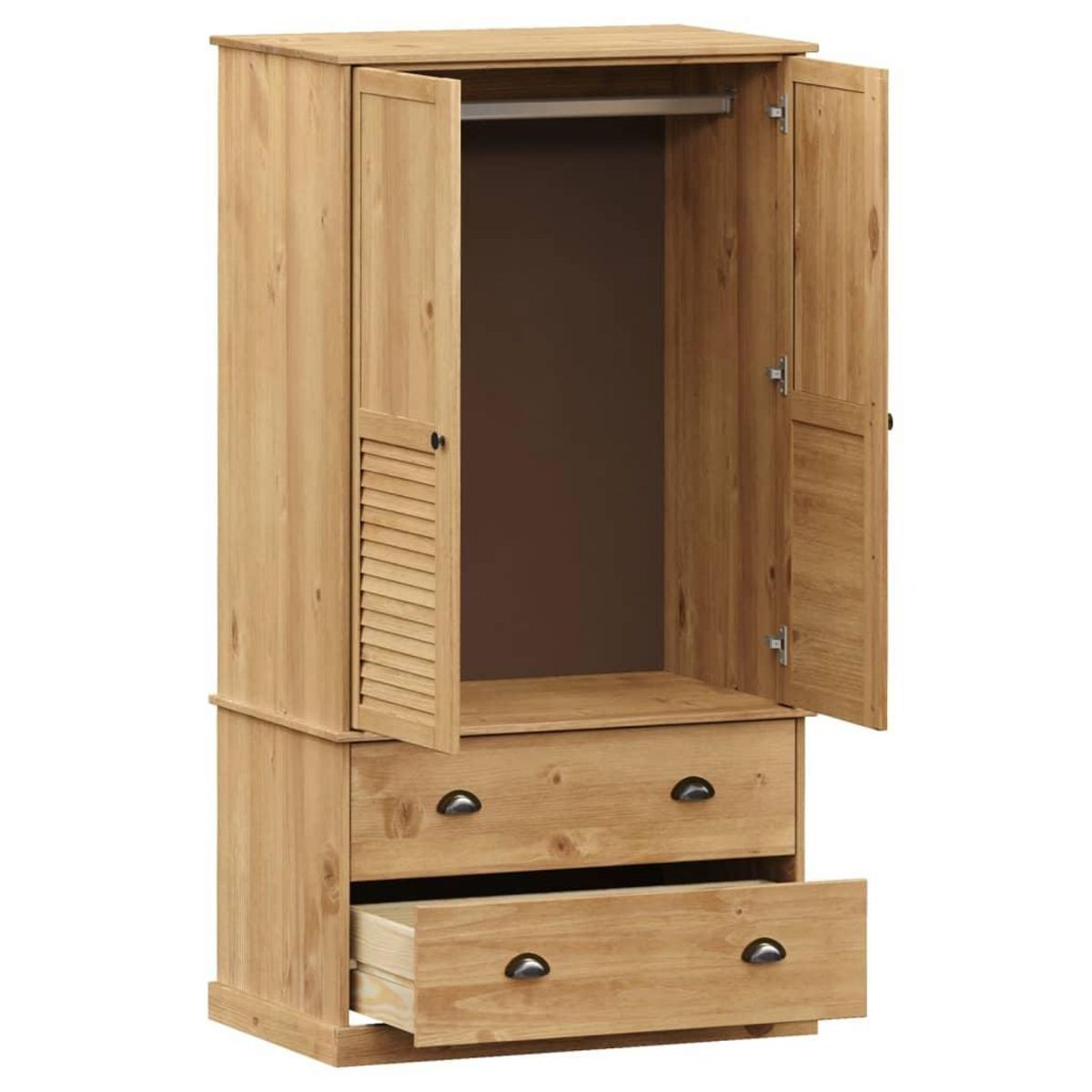 VIDAXL Garde-robe VIGO 90x55x176 cm bois massif de pin
