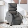 Voir la diapositive 1 : VIDAXL Fauteuil inclinable electrique gris fonce tissu