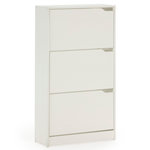 VS VENTA-STOCK Meuble à chaussures Angel, 3 portes, couleur blanche, pour 18 paires