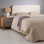 Voir la diapositive 2 : IDIMEX Tête de lit CELIA 120 avec fixation murale, en tissu