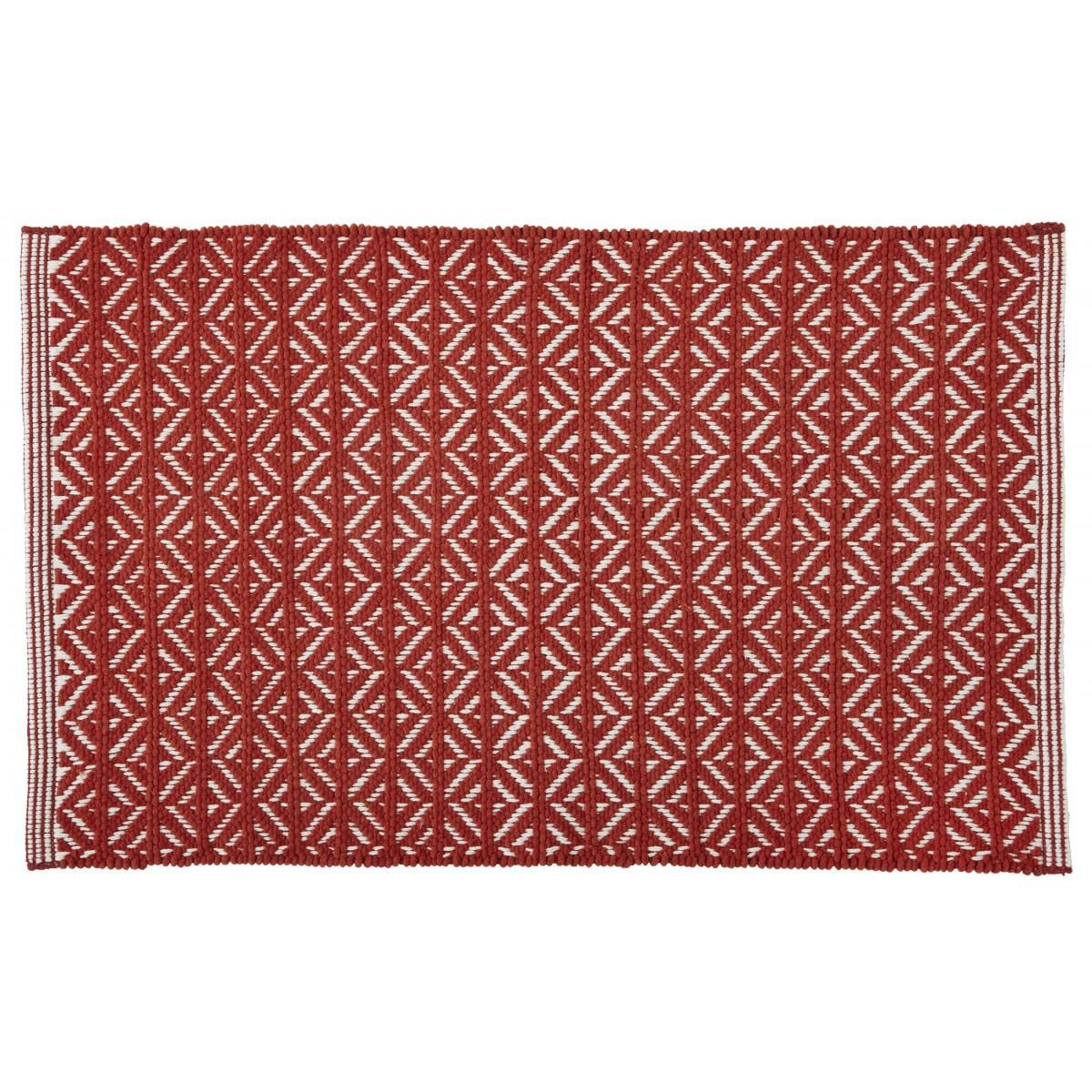 GUY LEVASSEUR Tapis déco fantaisie en polycoton chenillé 50x80cm