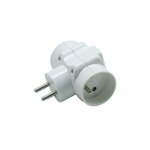 CENTRALE BRICO Triplite murale à 2 prises 16A + 1 prise 6A, blanc
