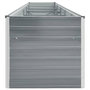 Voir la diapositive 3 : VIDAXL Lit sureleve de jardin Acier galvanise 400x80x77 cm Gris