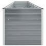 Voir la diapositive 3 : VIDAXL Lit sureleve de jardin Acier galvanise 400x80x77 cm Gris