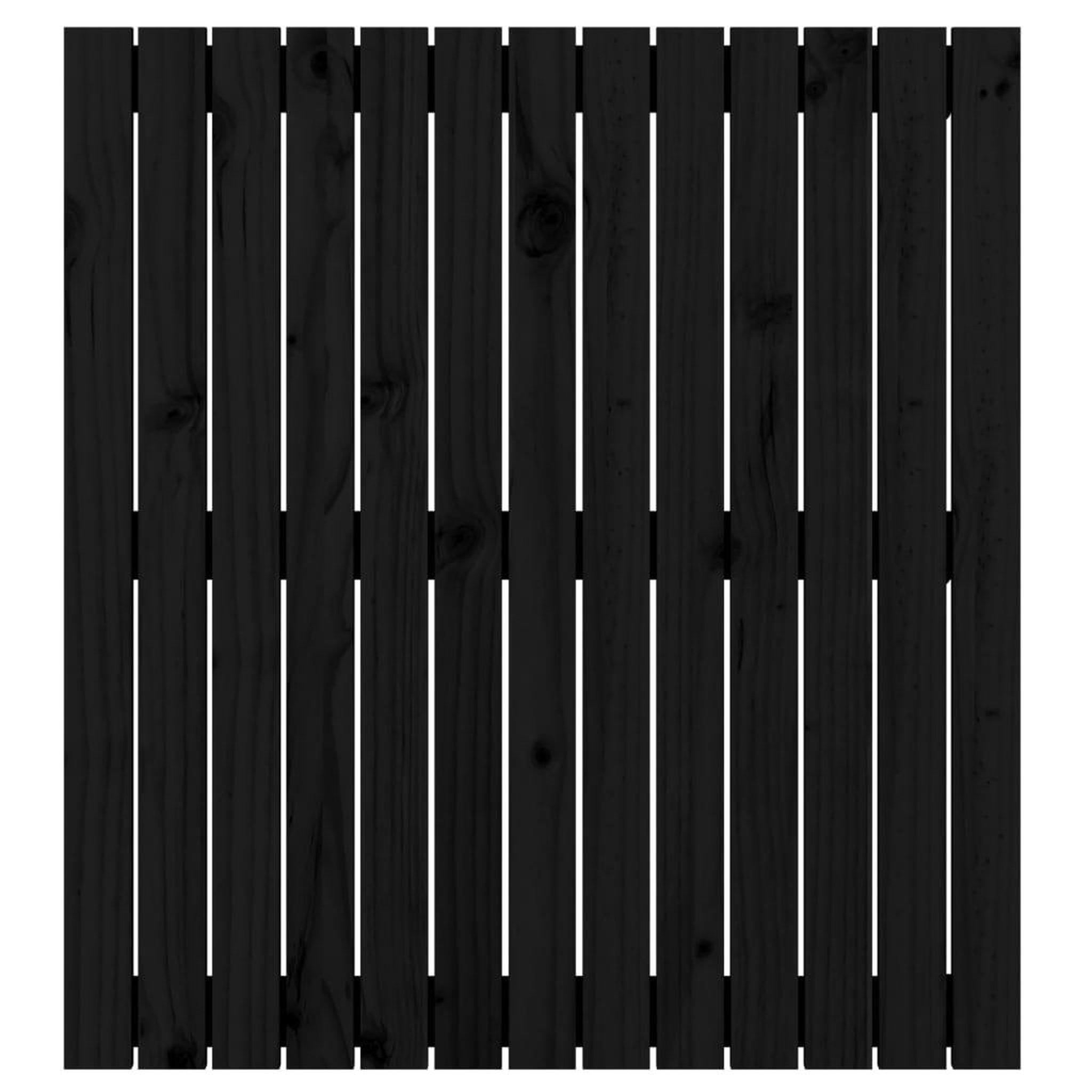 Voir la diapositive 4 : VIDAXL Tete de lit murale Noir 82,5x3x90 cm Bois massif de pin