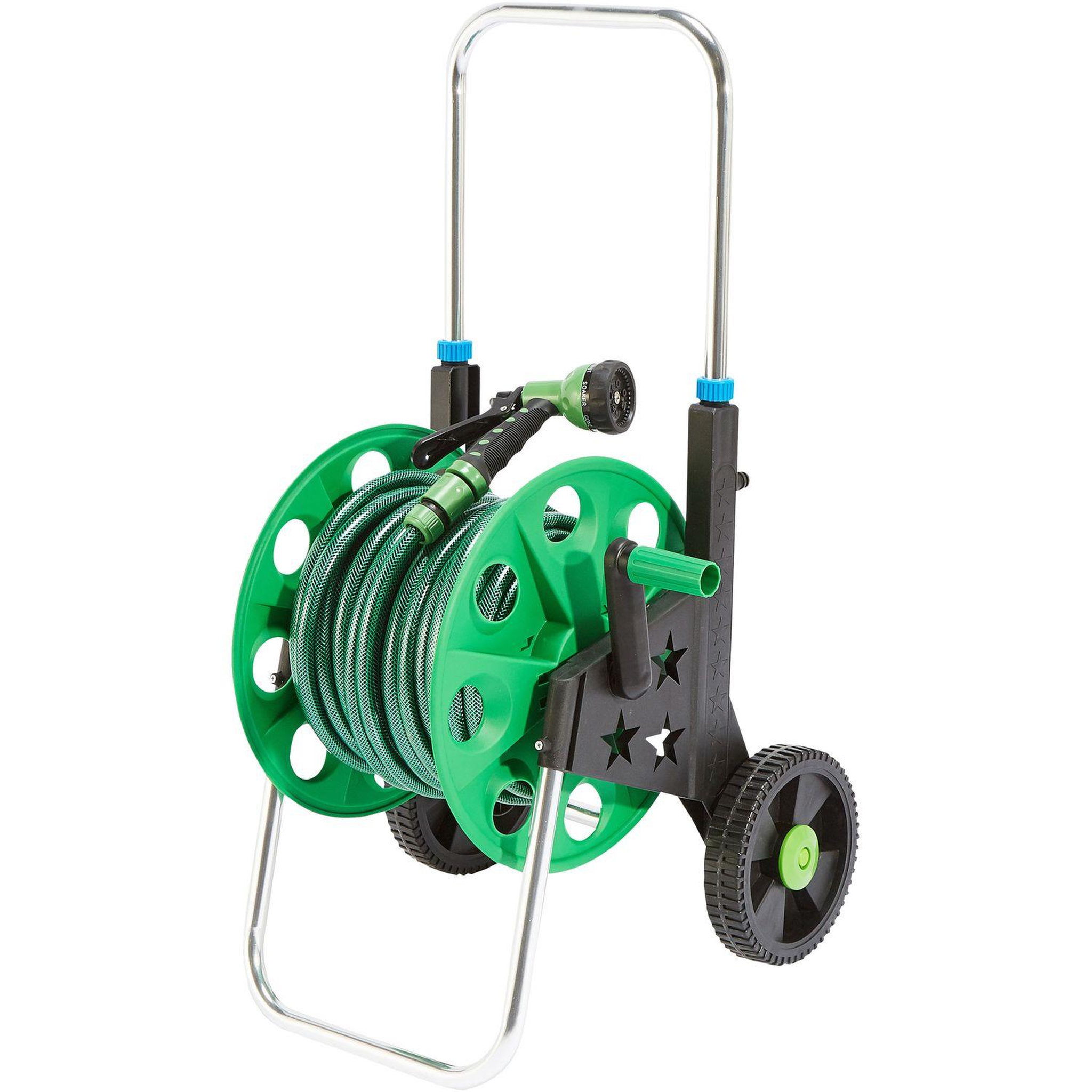 GARDENSTAR Devidoir sur roues avec tuyau de 30m