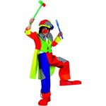 FUNNY FASHION Deguisement Carnaval : Costume Olaf Le Clown - 8/10 ans (128 à 140 cm)