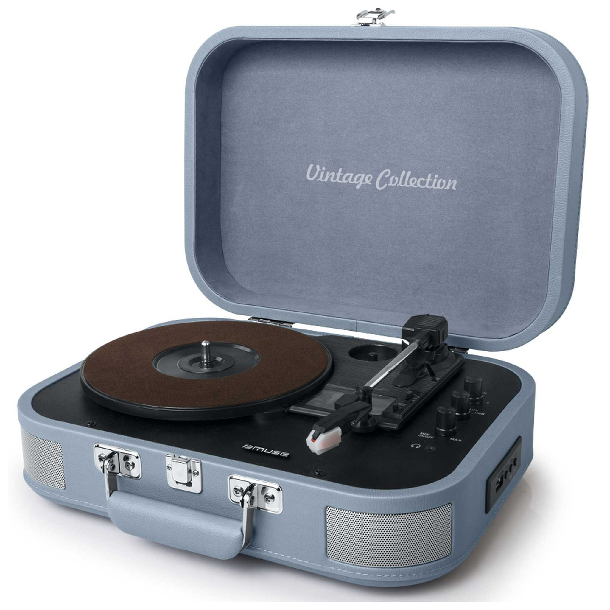 Voir la diapositive 2 : Muse Platine vinyle stéréo 3 vitesses 33/45/78t avec bluetooth - MT201BVB