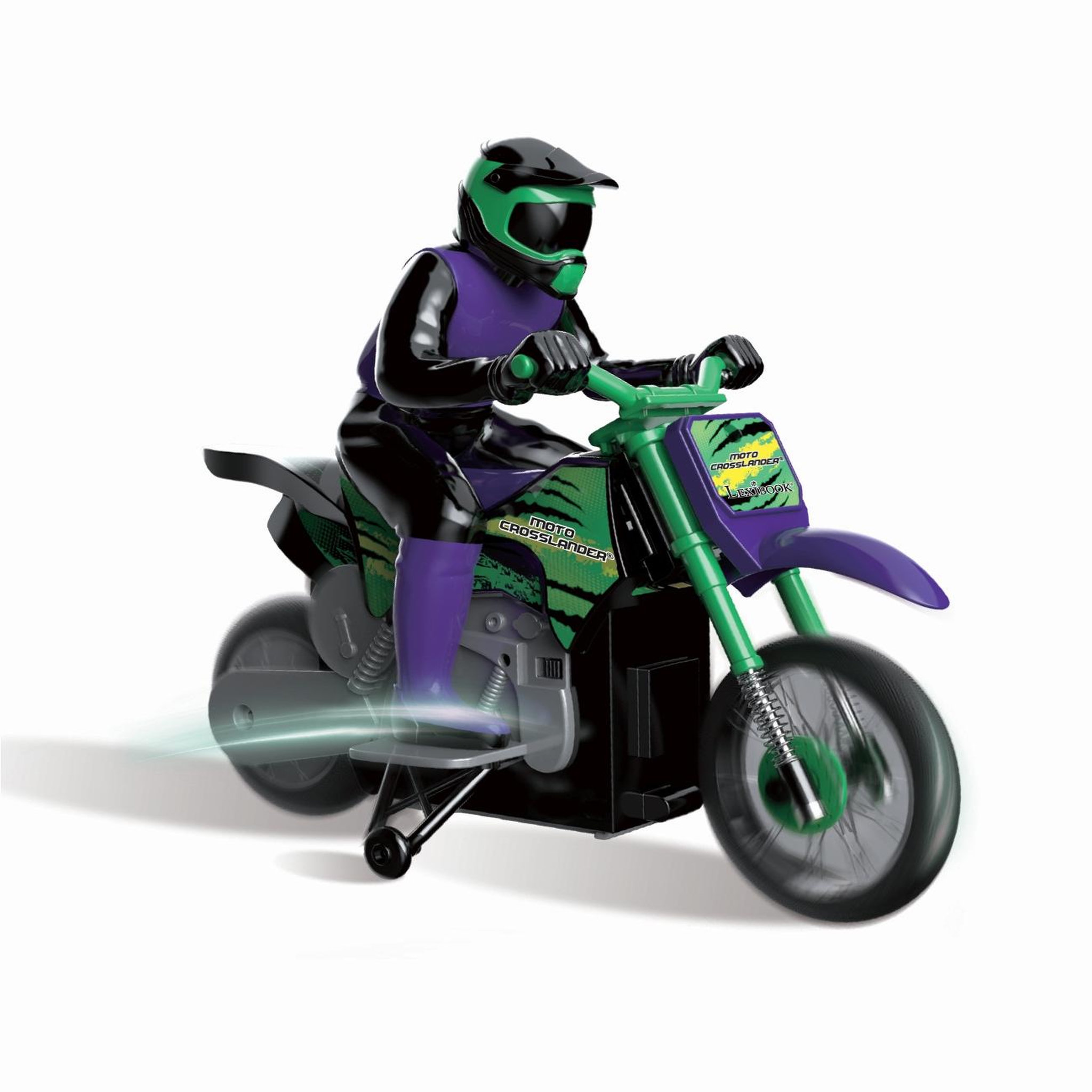 Voir la diapositive 2 : Lexibook Moto Crosslander cascade extrême avec effets lumineux