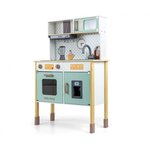 MILLY MALLY Cuisine en bois Bjorn - Set de jeu pour enfants en couleur menthe