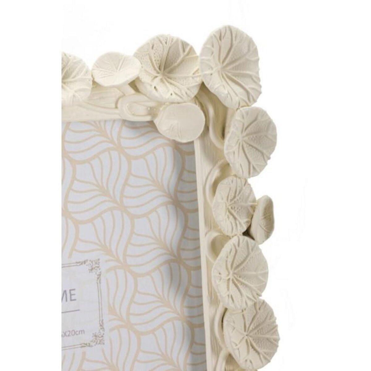 Paris Prix Cadre Photo Déco Fleurs  Lotus  15x20cm Crème