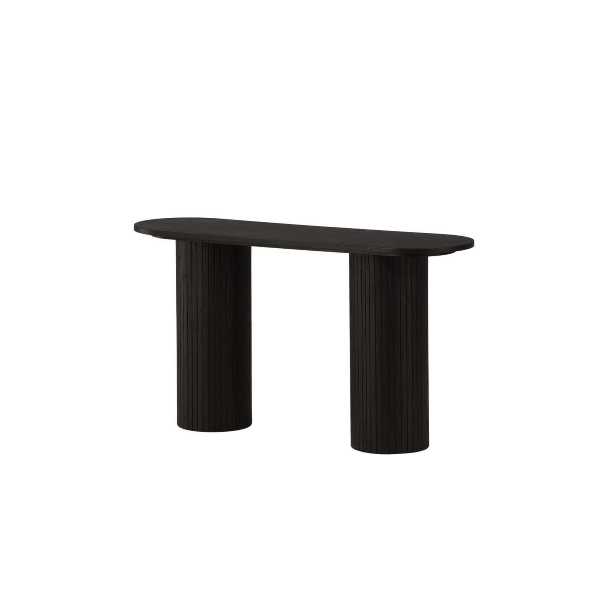 Voir la diapositive 5 : Paris Prix Console design nervuré  bianca  130cm noir