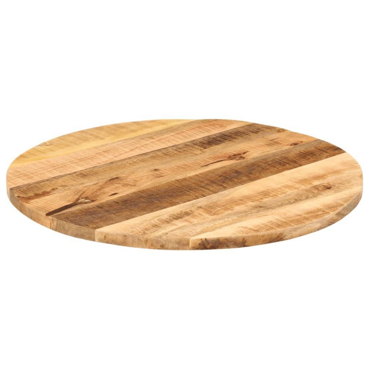 VIDAXL Dessus de table Ø 80x1,5 cm rond bois massif de manguier brut