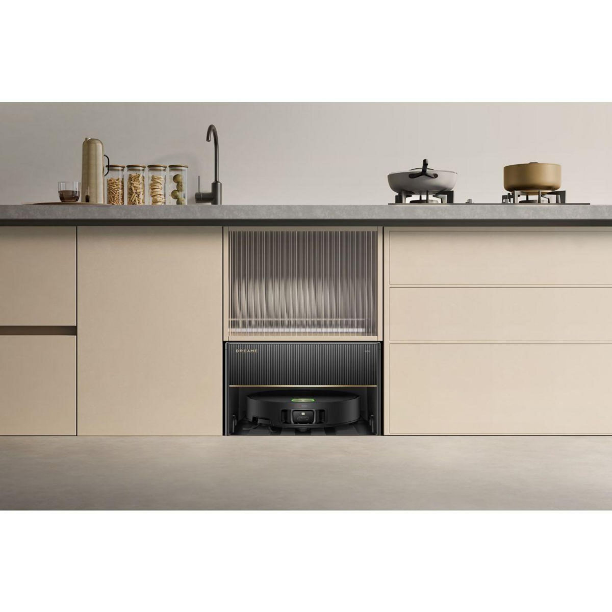 DREAME Robot Aspirateur Laveur X50 Master avec kit de raccordement à l'eau