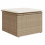 Voir la diapositive 4 : VIDAXL Salon de jardin avec coussins 10 pcs beige resine tressee
