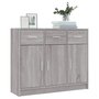 Voir la diapositive 3 : VIDAXL Buffet sonoma gris 91x28x75 cm bois d'ingenierie
