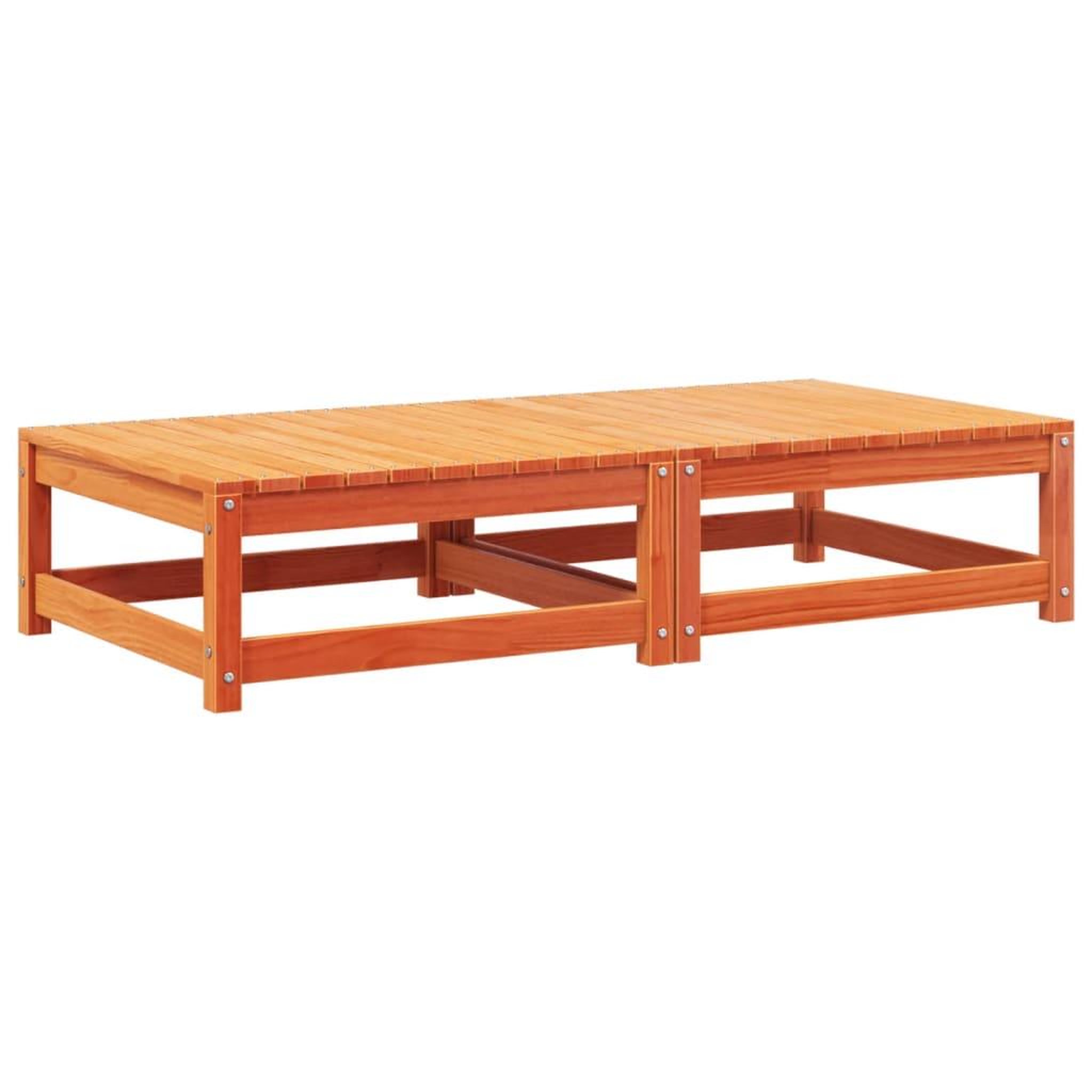 Voir la diapositive 4 : VIDAXL Repose-pieds de jardin avec coussins 2 pcs bois massif pin