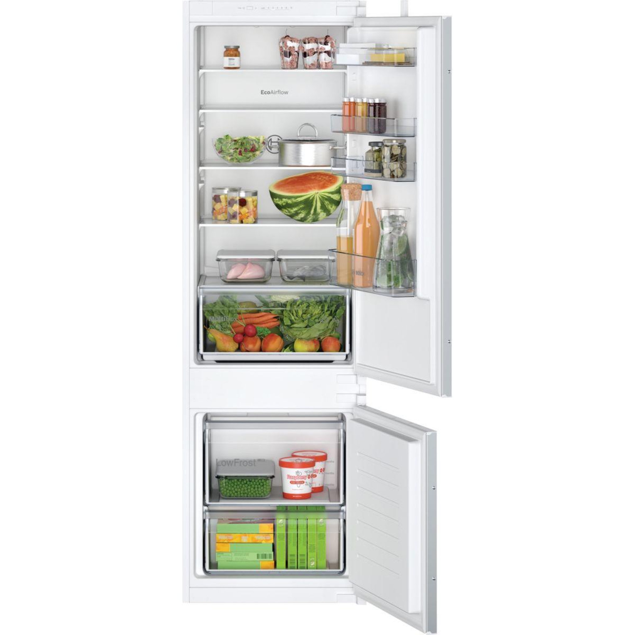 Voir la diapositive 4 : BOSCH Réfrigérateur combiné kiv87nse0, série 2, eco airflow