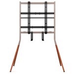 One For All Pied TV WM7481 32-70 pouces noyer - métal doré