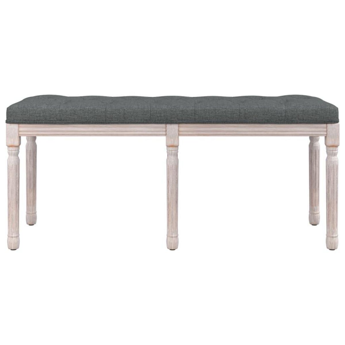 VIDAXL Banc Gris fonce 110x40x49 cm Tissu
