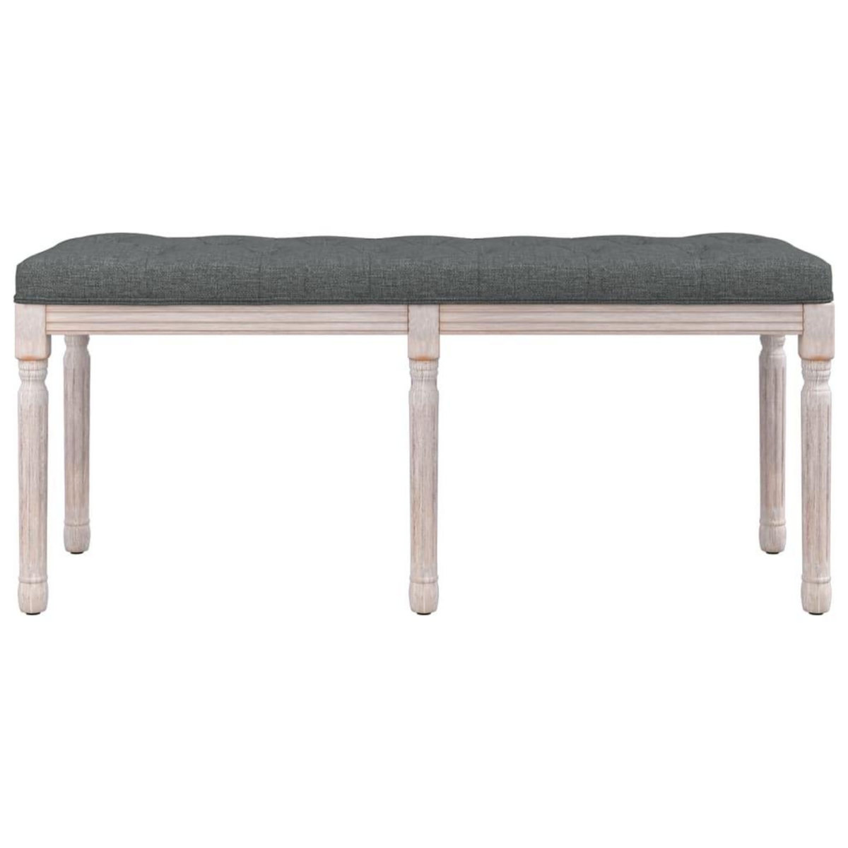 VIDAXL Banc Gris fonce 110x40x49 cm Tissu
