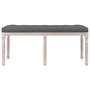 Voir la diapositive 3 : VIDAXL Banc Gris fonce 110x40x49 cm Tissu